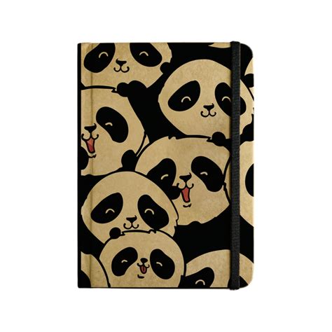 MOOCH – Seeking Panda A5 Notebook | Buff Cartridge | 120 GSM — Mango
