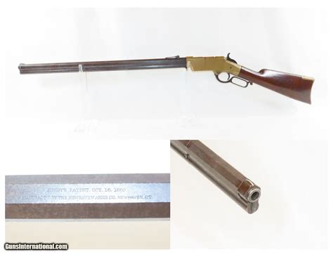1863 NEW HAVEN ARMS HENRY Lever Action Rifle .44 CIVIL WAR Antique ...