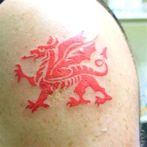 Welsh Dragon Tattoo