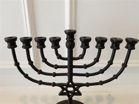 Original Jewish 9 Candle Menorah Jewish Candle Holder Hand - Etsy