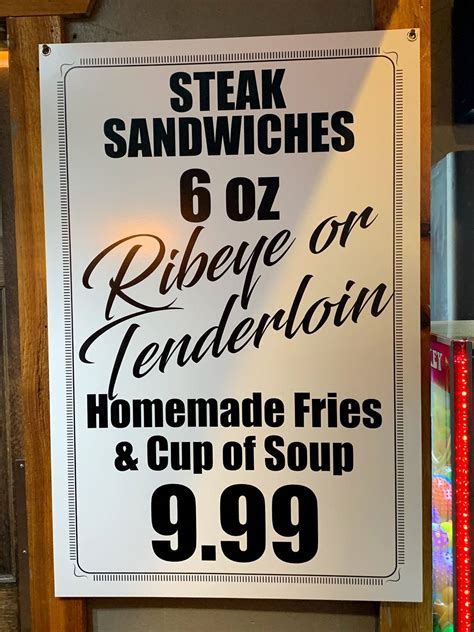 Menu at The Village Pub, Winneconne