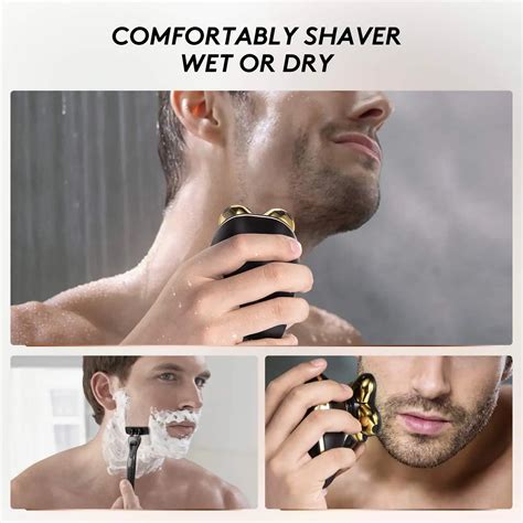 Male Portable Mini Men Electric Face Waterproof Rotating Shavers Razors ...
