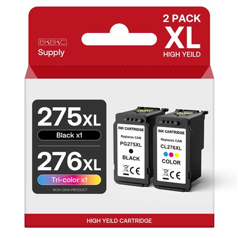 BKBKC 275XL 276 XL Ink Cartridges for Canon Ink 275 and 276 for Canon ...