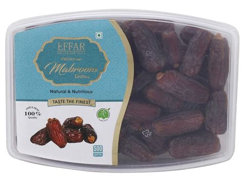 Effar Mabroom Dates | 500gm | Mabroom Khajoor | Pack of 1 | : Amazon.in ...