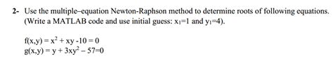 Image result for Newton-Raphson Method for Multiple Equation S