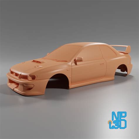🚗 RC 1/10 Subaru Impreza 22B STi・ STL File for 3D printing・Cults