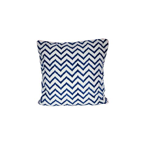 Buy Rangrezz. Zigzag Print Cotton Cushion Covers (Standard, White, Blue ...