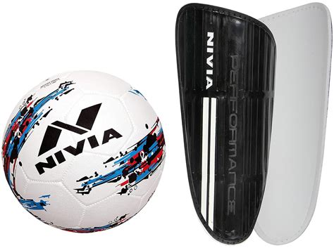 Buy Nivia Trainer Football (Size-5) Material: Rubber (White/Blue) SG ...