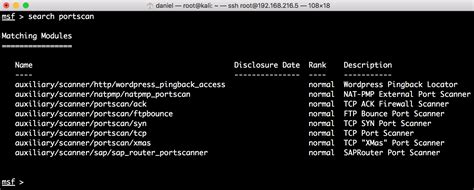 Metasploit Speed Port Scan 的图像结果