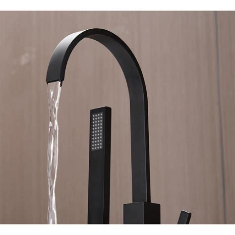Bathroom Faucets Freestanding Floor Mount Tub Faucet Bathtub with Hand ...
