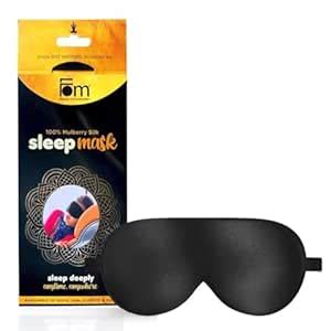 Buy Friends of Meditation ® 100% Mulberry Silk, Super Smooth Sleep Mask ...