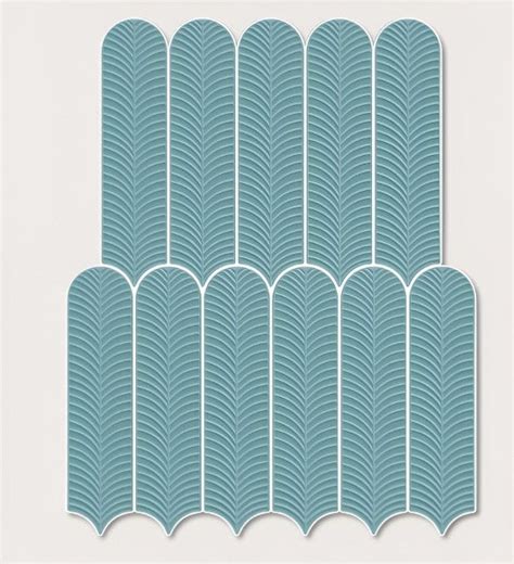 Aqua Mist Feather Tile 3x12 Inch – Elegant Wall Tile | The Tiles House