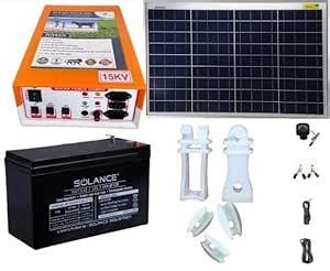 15KV 40Acre Solar Fencing AC DC Zatka/Jhatka Machine Set(15kv Machine ...