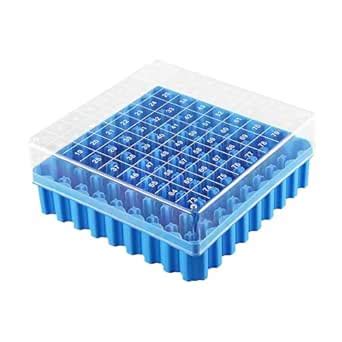 Witeg Cryo cube box (PP) 100 places for 1ml and 1.8ml cryo vials ...