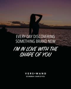 lyrics ed sheeran Shape of you - VISUAL STATEMENTS®