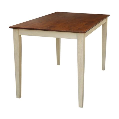 International Concepts Antiqued Almond/Espresso Traditional Dining ...