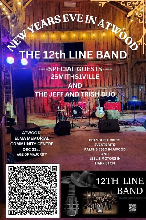 2nd Annual News Years Eve -Apalooza, Elma Memorial Community Centre ...