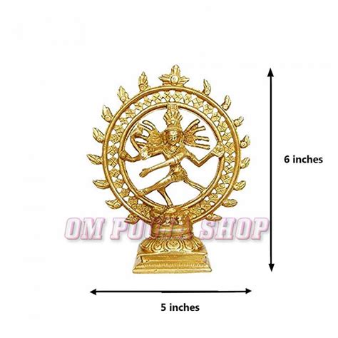 Lord Shiva Dancing Natraj Statue in Brass online @ USA UK