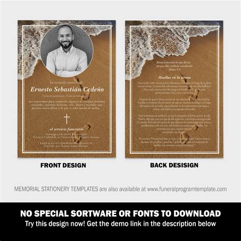 Funeral Announcement Template In Spanish at Judith Rodney blog