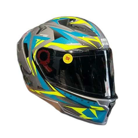 STUDDS Raider Super D1 Grey N Full Face Helmet – Sparkly Helmets