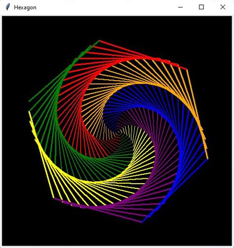 Image result for Python Turtle Hexagon