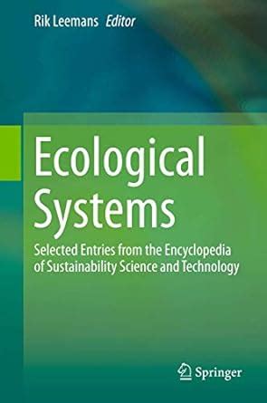 Buy Ecological Systems: Selected Entries from the Encyclopedia of ...
