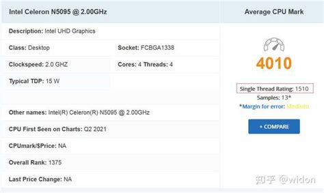 低端笔记本CPU N5095和N5100哪一个性能更强? - 知乎