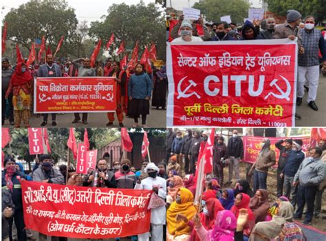 CITU Organises Protest Demos, Submits Memorandums Against Labour Codes ...