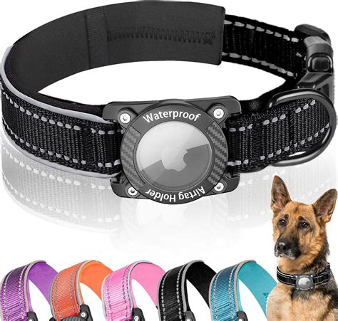 Amazon.com : AgoumLux Upgraded AirTag Dog Collar, IP68 Waterproof Dog ...