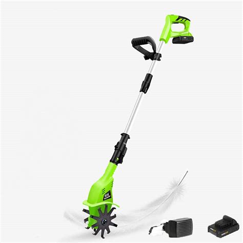 Buy Electric Cultivator with 20V 4000Mah Battery, Cordless Rotavator ...