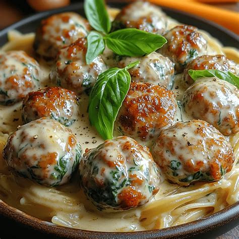 Creamy Spinach Turkey Meatballs Recipe - tastymum