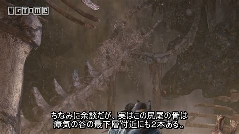 《怪物猎人 世界》瘴气之谷中的巨大尸骸，也许是死去的蛇王龙 - vgtime.com