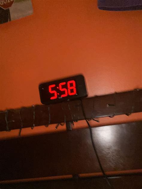My clock reads 5:58 AM : r/notinteresting