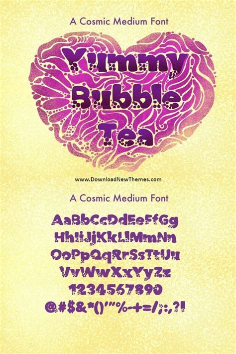 bubble tea font