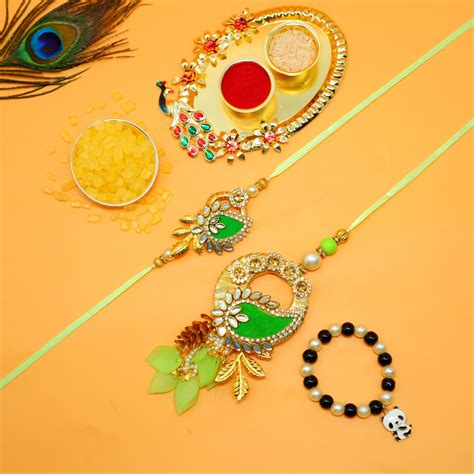 JAIPUR ACE Rakhi Combo Set of 1 Cartoon, 2 Bhaiya Bhabhi Rakhi For ...