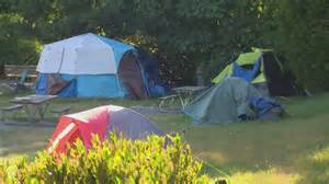 Camping ban controversy