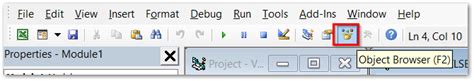 Image result for Object Browser Icon VBA