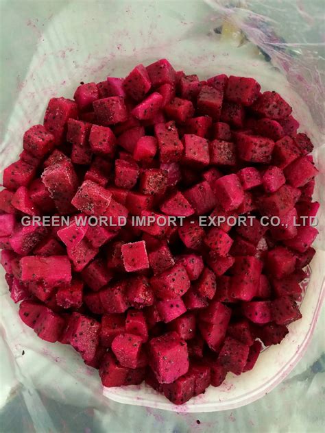 100% Natural Frozen Dragon Fruit High Quality and Health-Friendly IQF ...