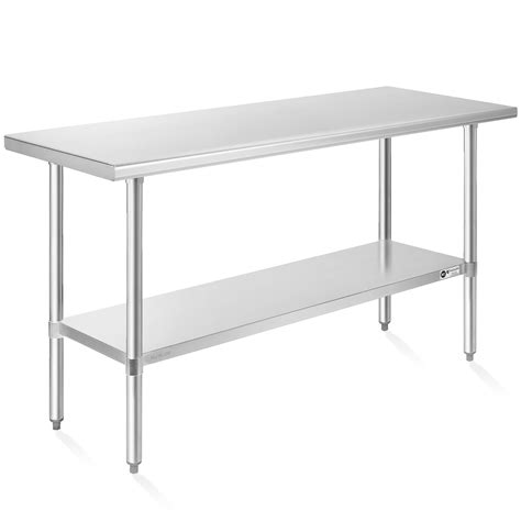 KUTLER Stainless Steel Table for Prep and Work 24 x 60 Inches, NSF ...