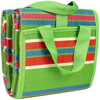 Buy SELTOS Multicolor Foldable Plastic Mat (Chatai),Travling Mat, Mixed ...