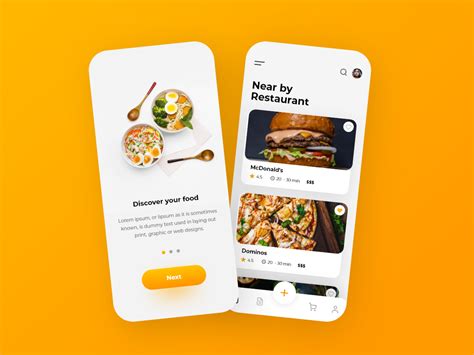 Free Food Delivery App Template (XD)