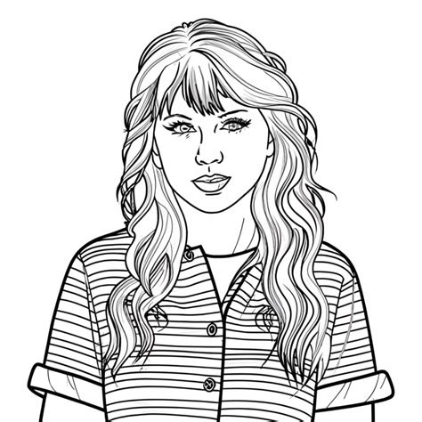 Taylor Swift coloring pages - ColoringLib