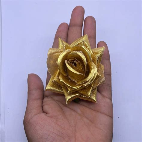 Golden beautiful big flower in 10 piece – KnowHowArtCraft