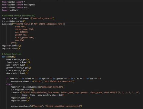 Backup Tkinter Python SQLite 的图像结果