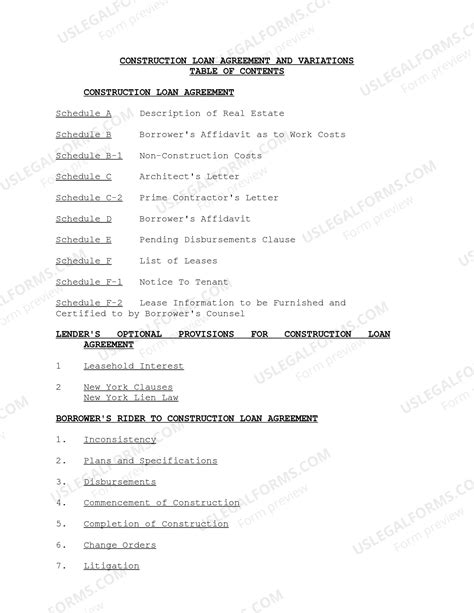 South Dakota Construction Loan Agreements and Variations | US Legal Forms
