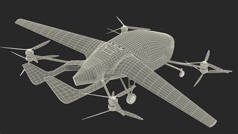 3D model eVTOL Air One Two Seater Aeroplane Rigged for Maya | 3D Molier ...