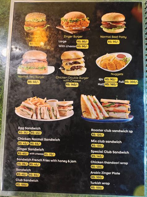 Menu at ROOSTER CRISPY BROAST VENGARA, Vengara