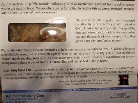 Is "Refund Processing Corp" a scam ? : u/LivingMeasurement140