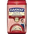 Daawat Super Basmati Rice 1Kg | Fluffy Long Grains| Cooked upto 20mm ...