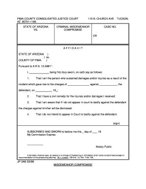 AZ JP 246 1996-2026 - Complete Legal Document Online